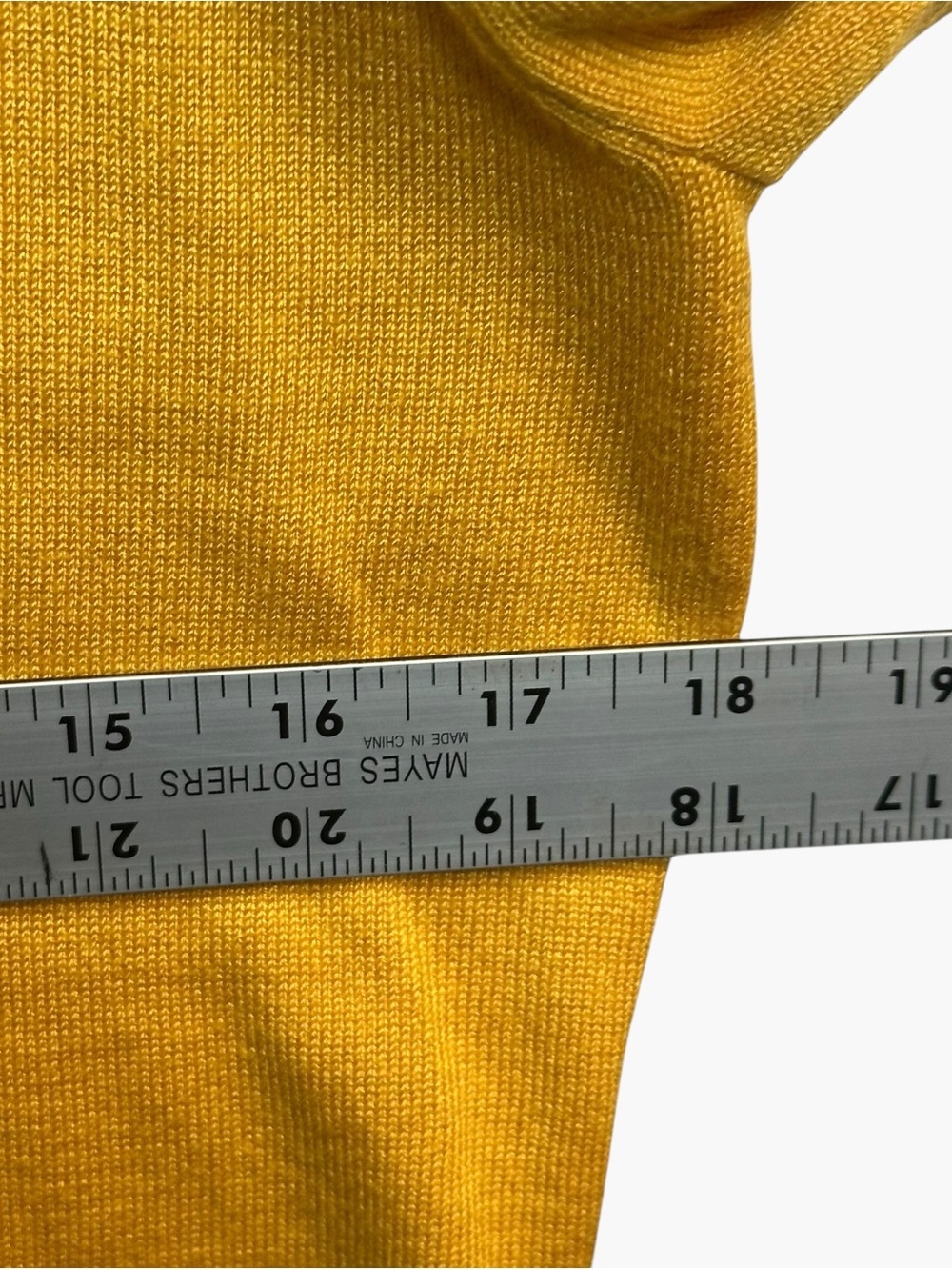 BYdesign Mustard Gold Puff Sleeve Studded Scoop Neck Knit Top XL - Picture 8 of 11